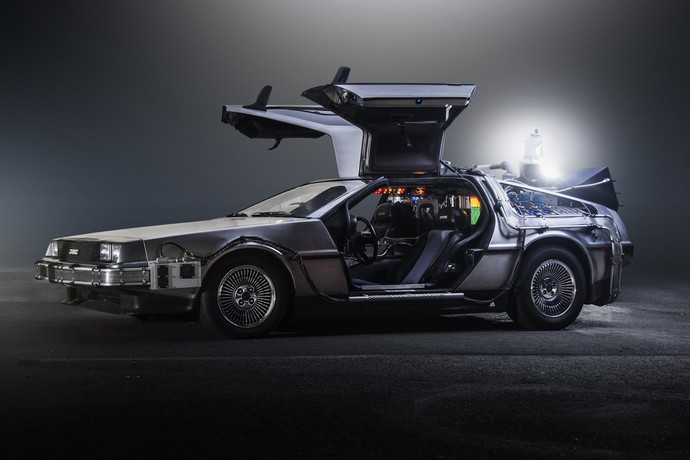 Der DeLorean aus dem Film "Zurück in die Zukunft". Der DeLorean aus dem Film "Zurück in die Zukunft".